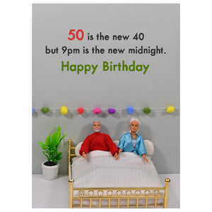 Bold & Bright 50 Is The New 40 Card