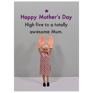 Bold & Bright High Five Mother's Day Card