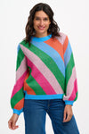 Sugarhill Brighton Diagonal Stripe Knit