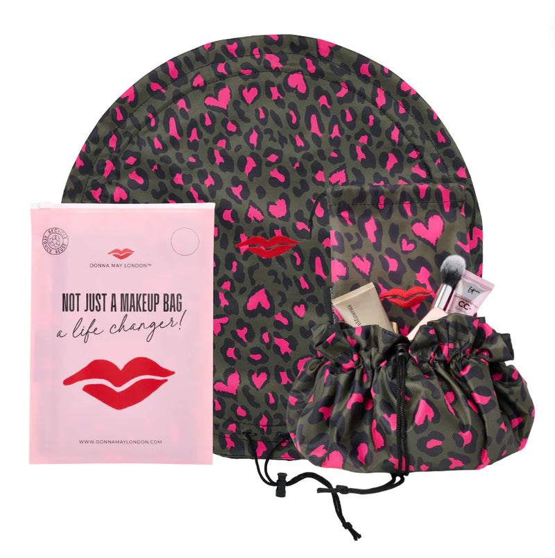 Open Flat Drawstring Makeup Bag