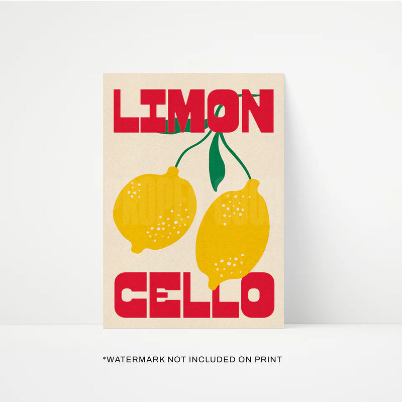 Proper Good Limoncello Print.