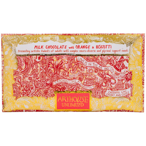 Arthouse 'love is in the air' Milk Chocolate With Orange & Biscotti