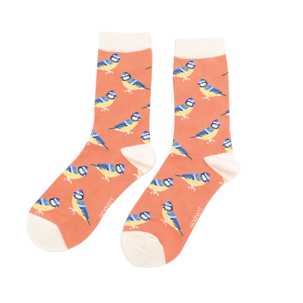 Miss Sparrow Bluetits Bamboo Socks