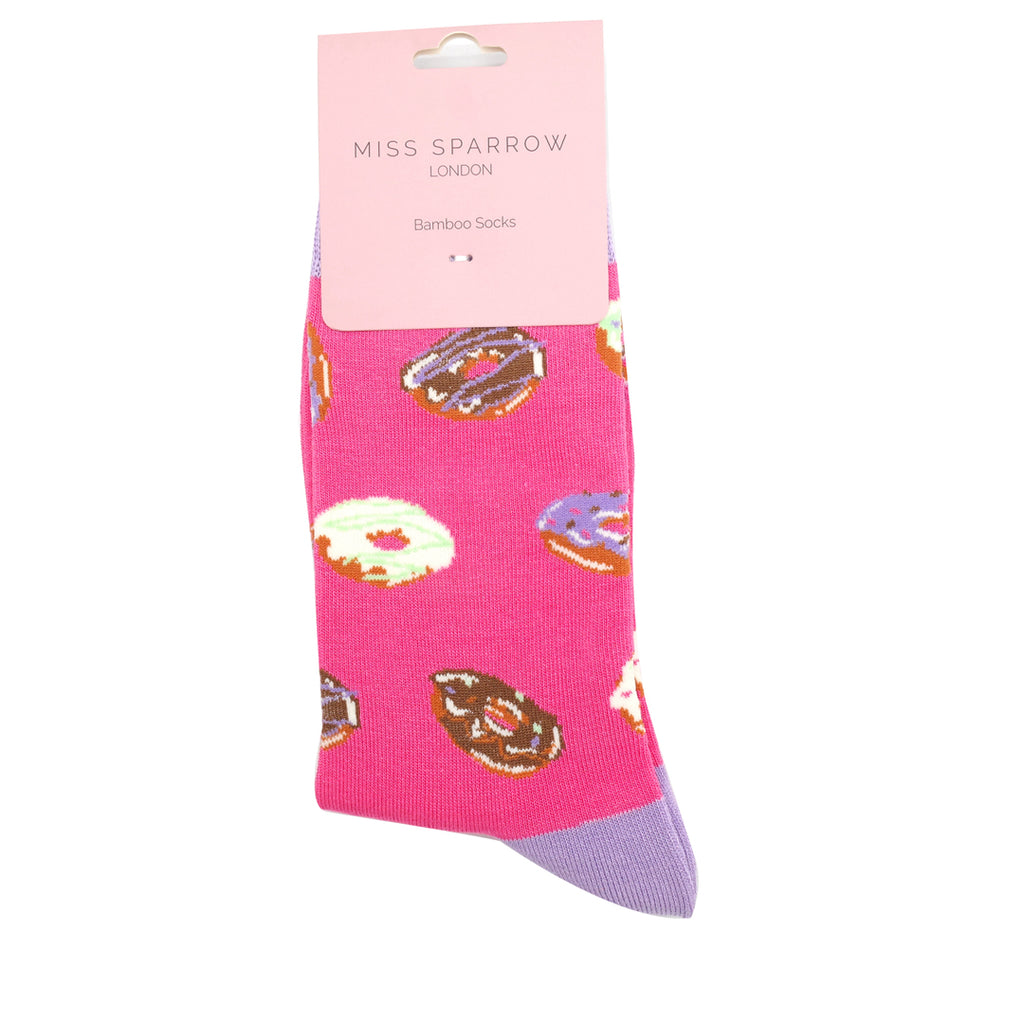 Miss Sparrow Doughnut Socks Pink