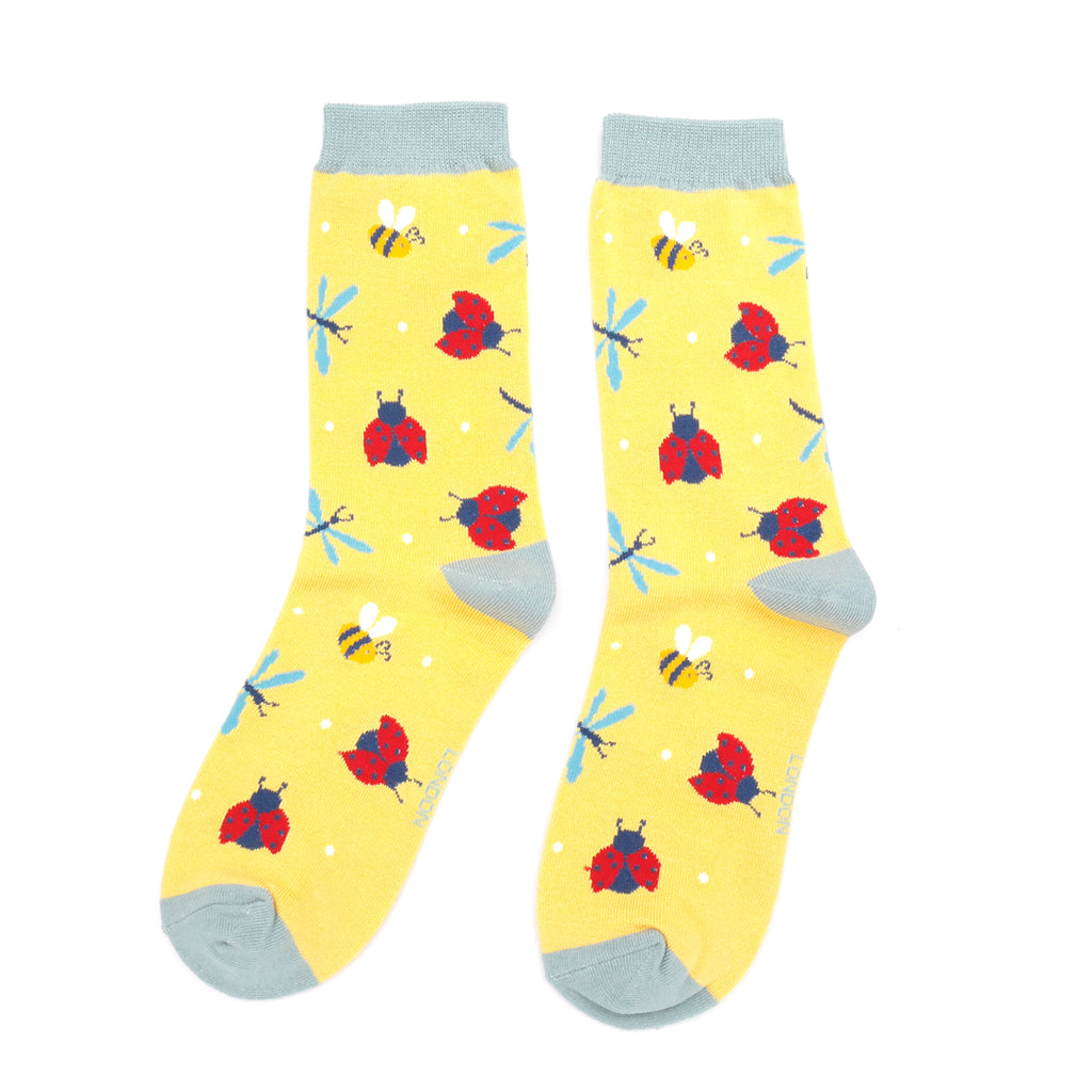 Miss Sparrow Bamboo Love Bugs Socks