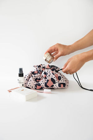 Open Flat Drawstring Makeup Bag