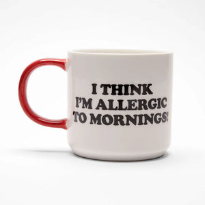 Magpie Peanuts I Think Im Allergic To Mornings Mug