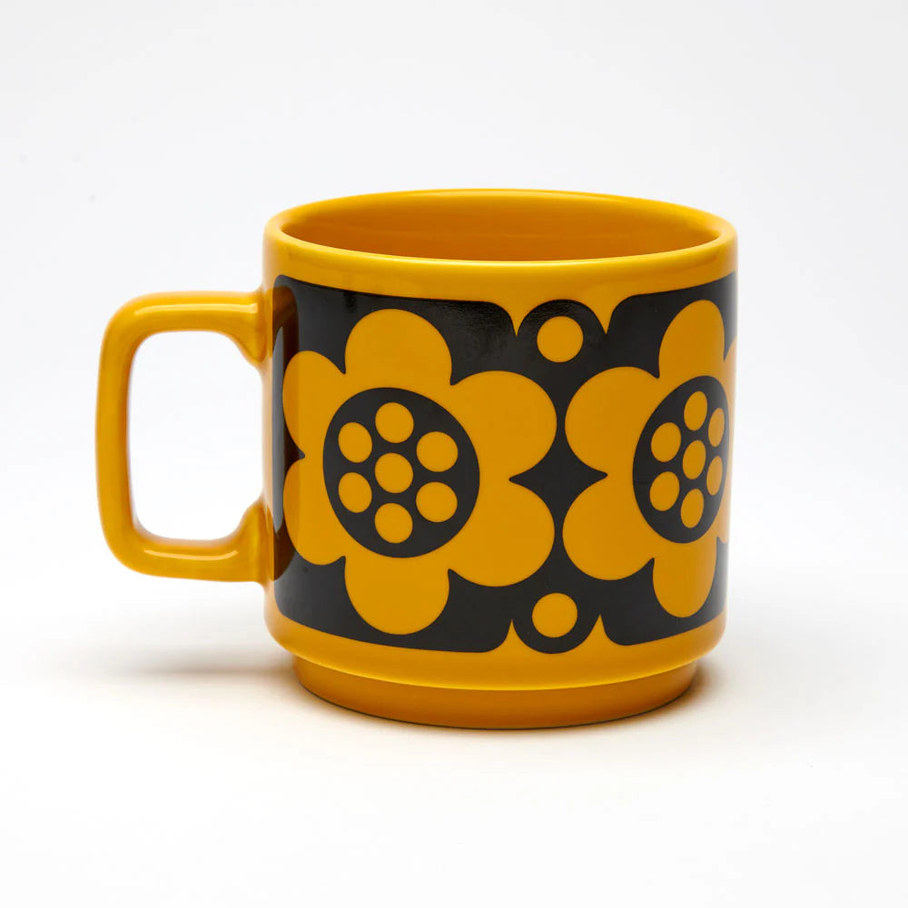 Magpie x Hornsea Yellow Geo Flower Mug