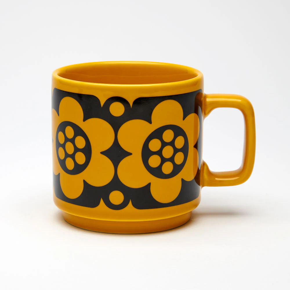 Magpie x Hornsea Yellow Geo Flower Mug