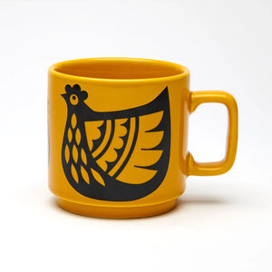 Magpie x Hornsea Yellow Chicken Family Mug