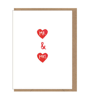 Earlybird Designs Mr and Mrs Mini Card