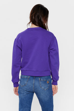 Numph Myra Purple Sweatshirt
