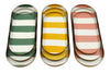 Oval Stripe Set of 3 Trays
