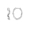 Orelia Organic Wave Oval Hoops