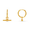 Orelia T-Bar Knot Hoop Earrings