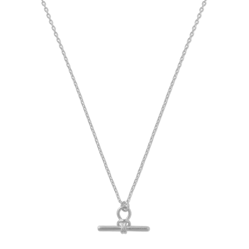 Orelia Dainty T-Bar Knot Necklace