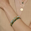 Orelia Bead & Chain 2 Row Bracelets