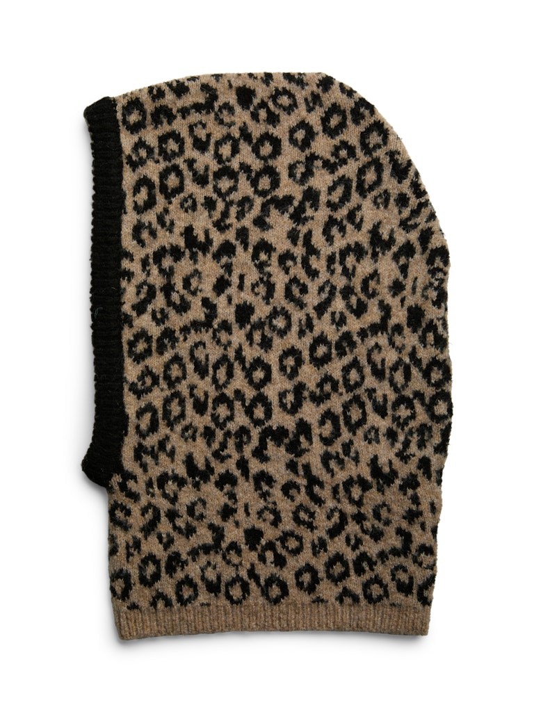 Pieces Leopard Print Balaclava