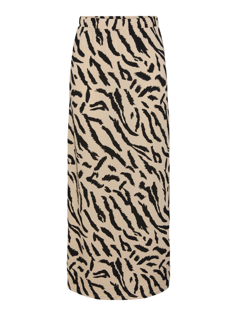 Pieces Luna Animal Print Skirt