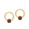 Weathered Penny Gold Wooden Hoops
