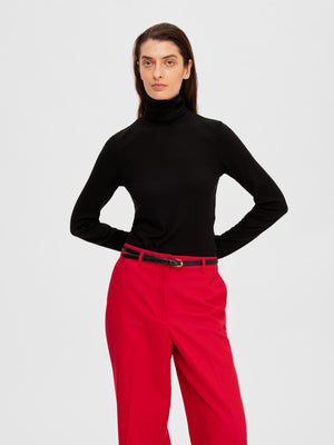 Selected Femme Winona Roll Neck Top