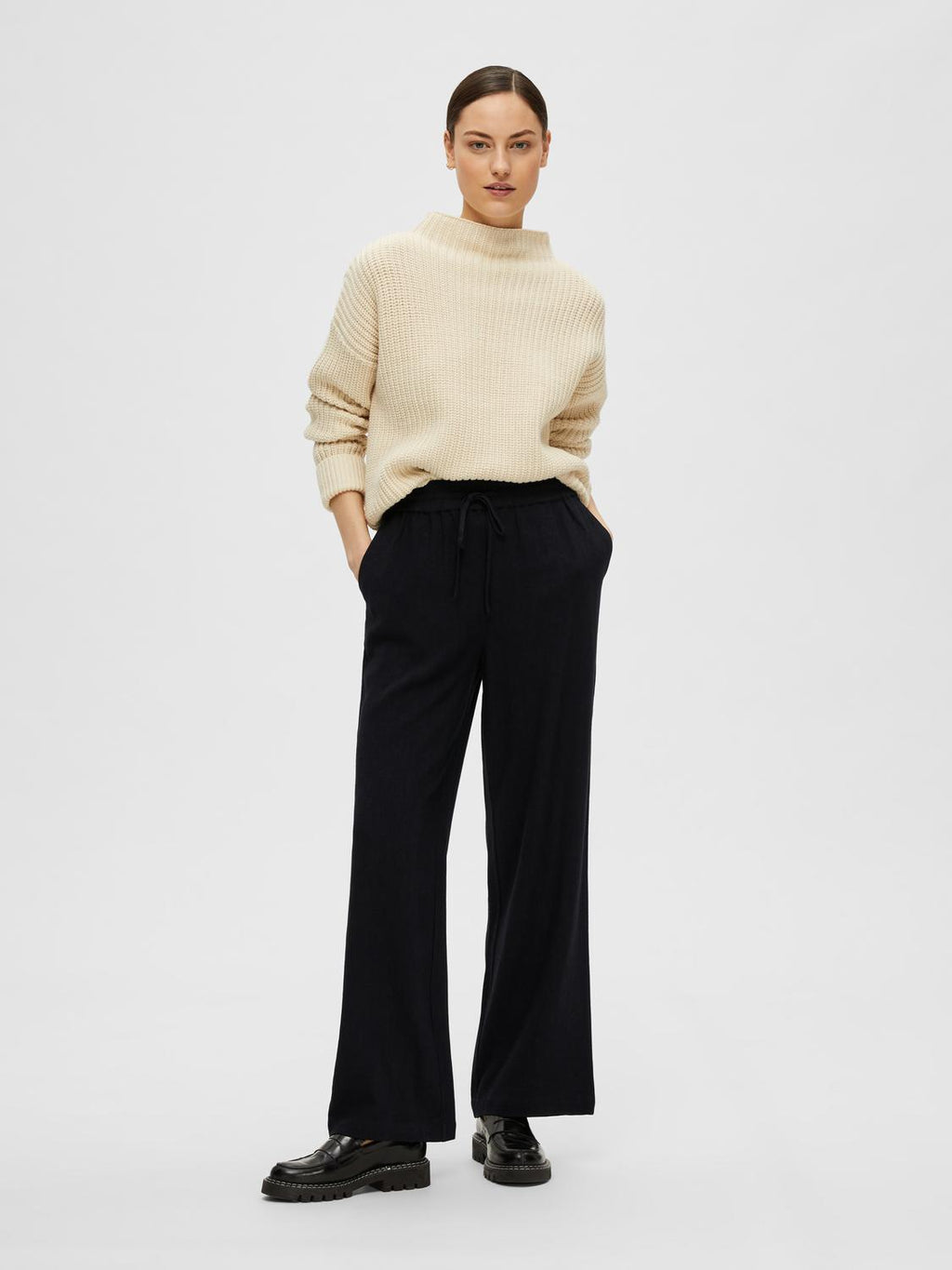 Selected Femme Viva-Gulia Linen Trousers