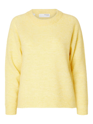 Selected Femme Lulu knit in Yellow