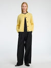 Selected Femme Lulu Knit Cardigan in Yellow