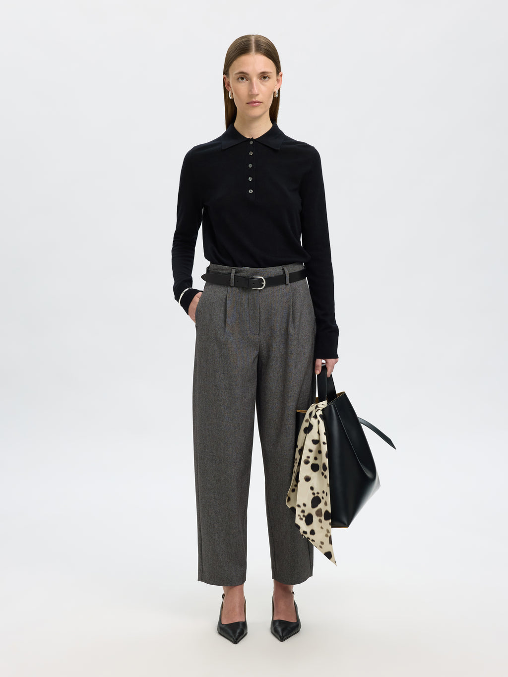 Selected Femme Barrel Alma Trousers