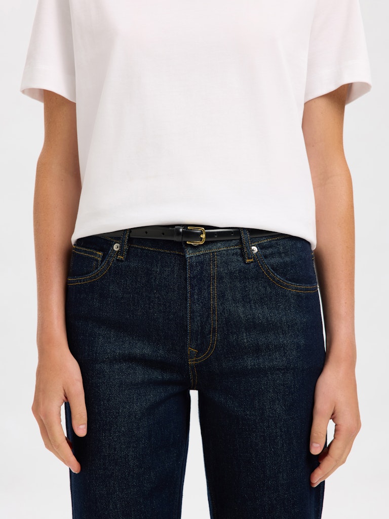Selected Femme Iona Slim Leather Belt