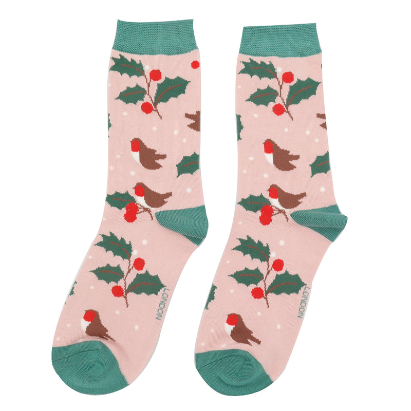 Miss Sparrow Winter Hedgerow Socks