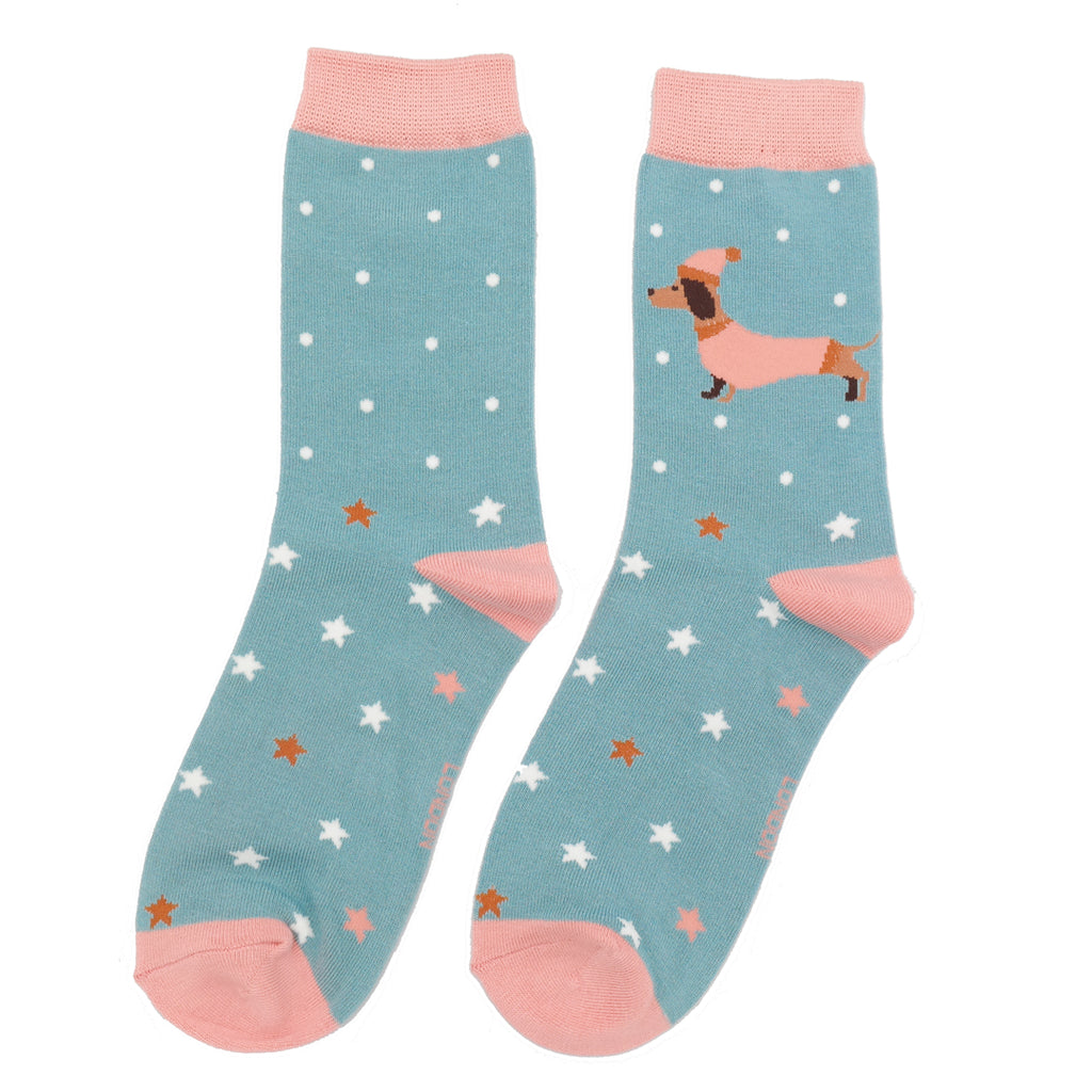 Miss Sparrow Festive Dog Socks