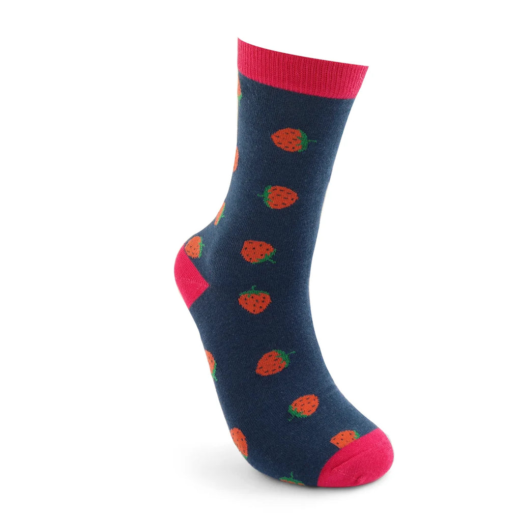 Miss Sparrow Strawberries Socks.