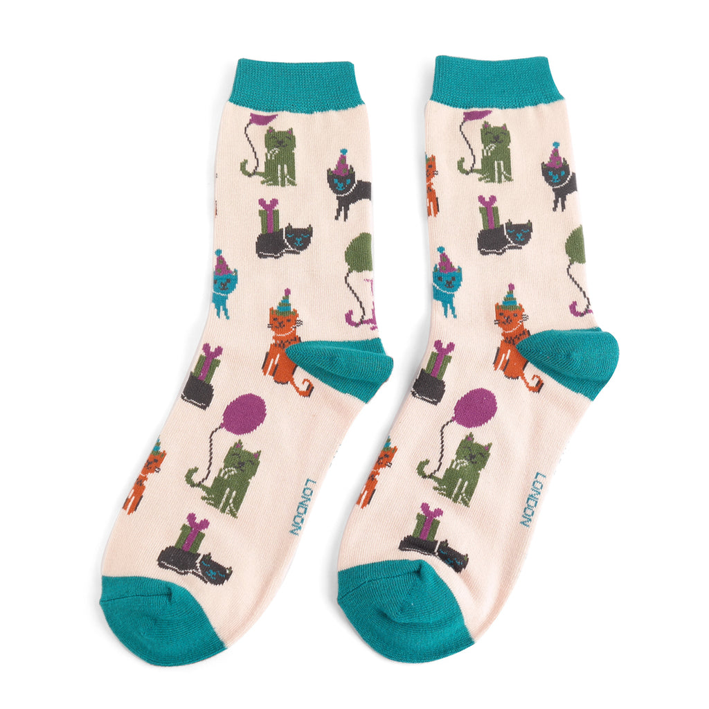 Miss Sparrow Party Cats Socks