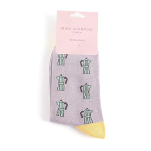 Miss Sparrow Bamboo Cafetiere Socks