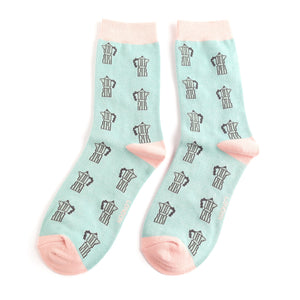 Miss Sparrow Bamboo Cafetiere Socks