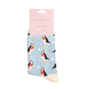 Miss Sparrow Bamboo Christmas Puffin Socks