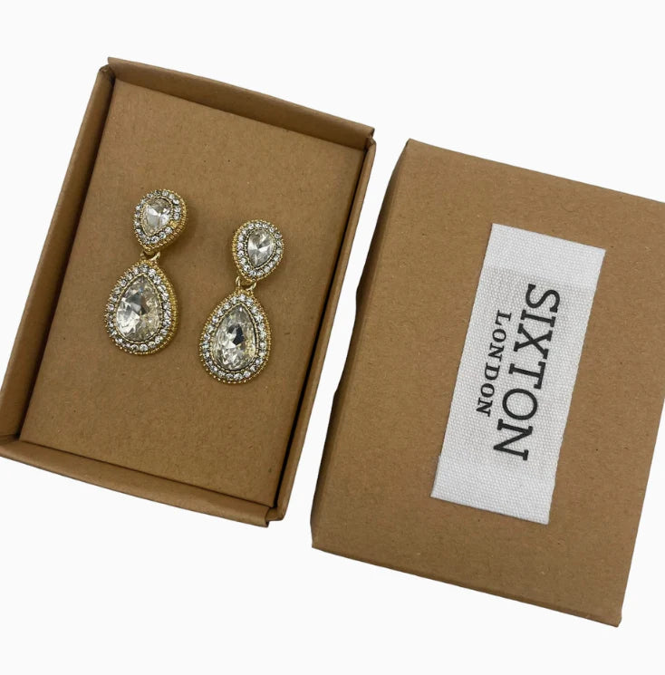 Sixton Champagne Drop Earrings