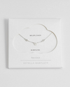 Estella Bartlett Triple Flower White Enamel Necklace