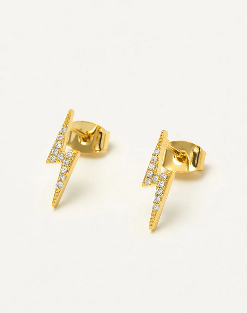 Estella Bartlett Gold Lightning Bolt Earrings