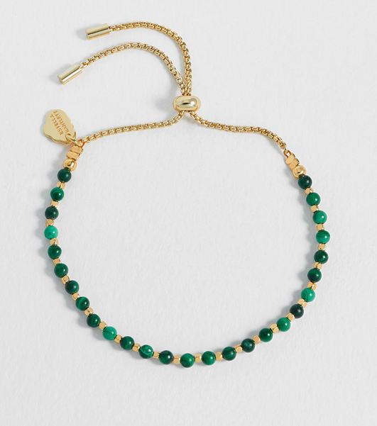 Estella Bartlett Amelia Bracelet Gold Plated Malachite