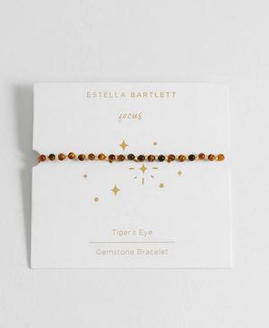 Estella Bartlett Amelia Gold Plated Bracelet Tiger's Eye
