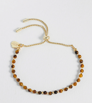 Estella Bartlett Amelia Gold Plated Bracelet Tiger's Eye