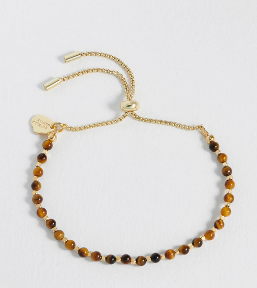 Estella Bartlett Amelia Gold Plated Bracelet Tiger's Eye