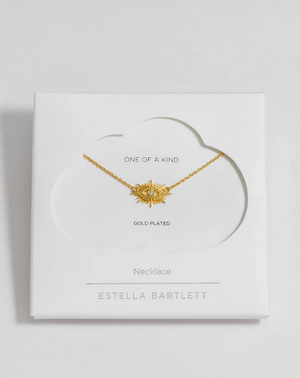 Estella Bartlett Evil Eye Star Burst Necklace