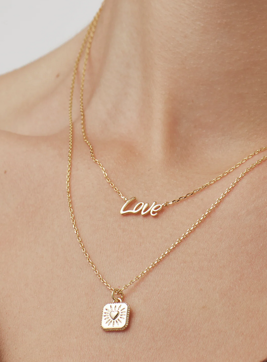Estella Bartlett Gold Love Necklace