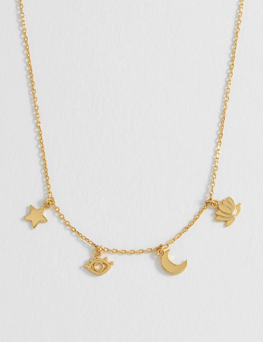Estella Bartlett Gold Cosmic Necklace