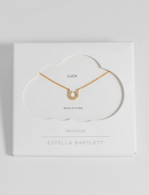Estella Bartlett Gold Plated Horseshoe Necklace