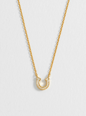 Estella Bartlett Gold Plated Horseshoe Necklace