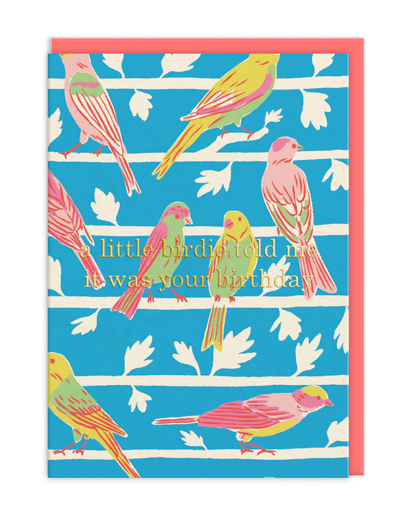 Little Birdie Happy Birthday Card